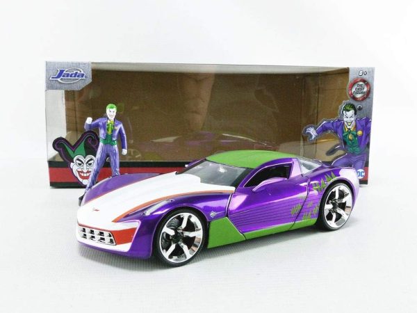 ماکت ماشین کوروت همراه شخصیت جوکر chevrolet corvette joker - Image 3