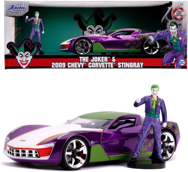 ماکت ماشین کوروت همراه شخصیت جوکر chevrolet corvette joker - Image 9