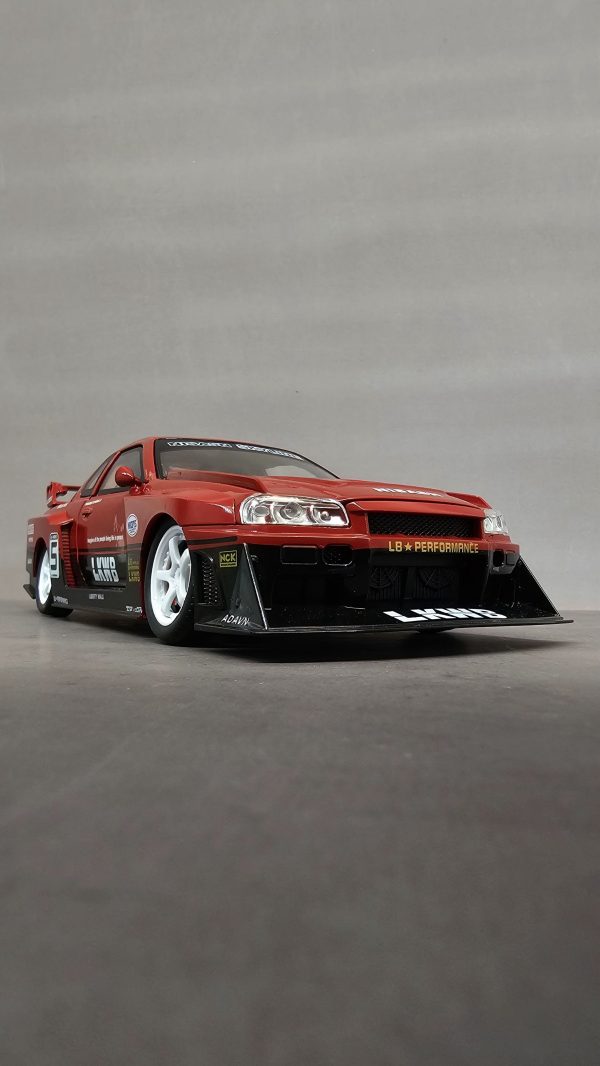 ماشین فلزی نیسان جی تی ار اسکالاین ار۳۴ nissan r34 skyline مسابقه ای - Image 12