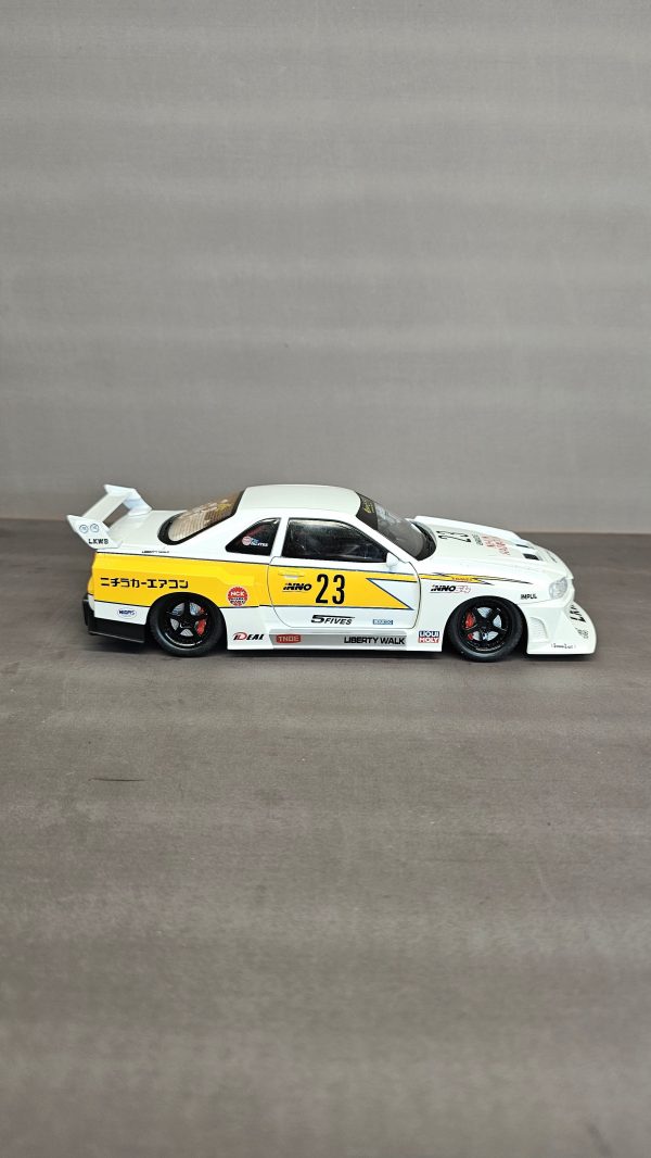 ماشین فلزی نیسان جی تی ار اسکالاین ار۳۴ nissan r34 skyline مسابقه ای - Image 9