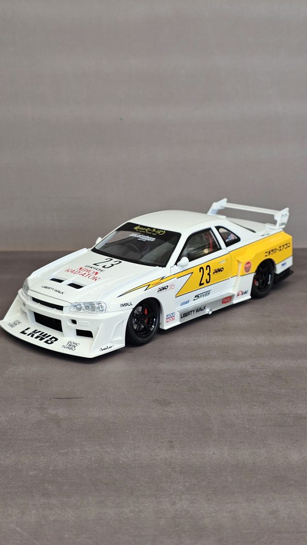 ماشین فلزی نیسان جی تی ار اسکالاین ار۳۴ nissan r34 skyline مسابقه ای - Image 8