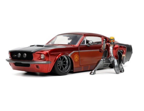 ماکت ماشین شلبی همراه فیگور برند جادا 2014 Shelby GT-500 + Figura Star-Lord "Marvel