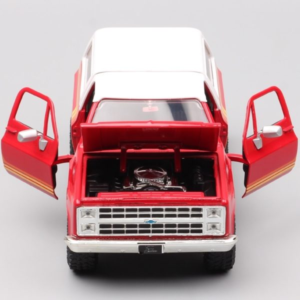 ماکت ماشین بلیزر برند جادا 1980 Chevrolet K5 Blazer -- Red w/Extra - Image 4