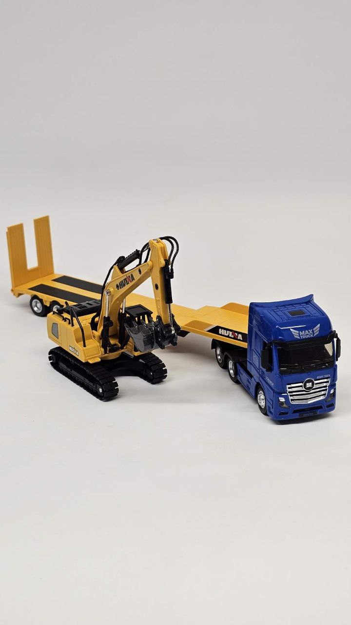 ماکت تریلی حمل بیل مکانیکی راهسازی 5 ماکت تریلی حمل بیل مکانیکی راهسازی - Image 2
