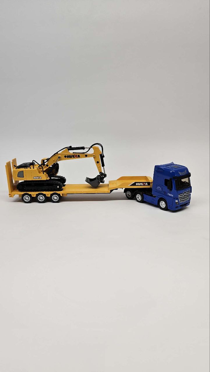 ماکت تریلی حمل بیل مکانیکی راهسازی 6 ماکت تریلی حمل بیل مکانیکی راهسازی - Image 3