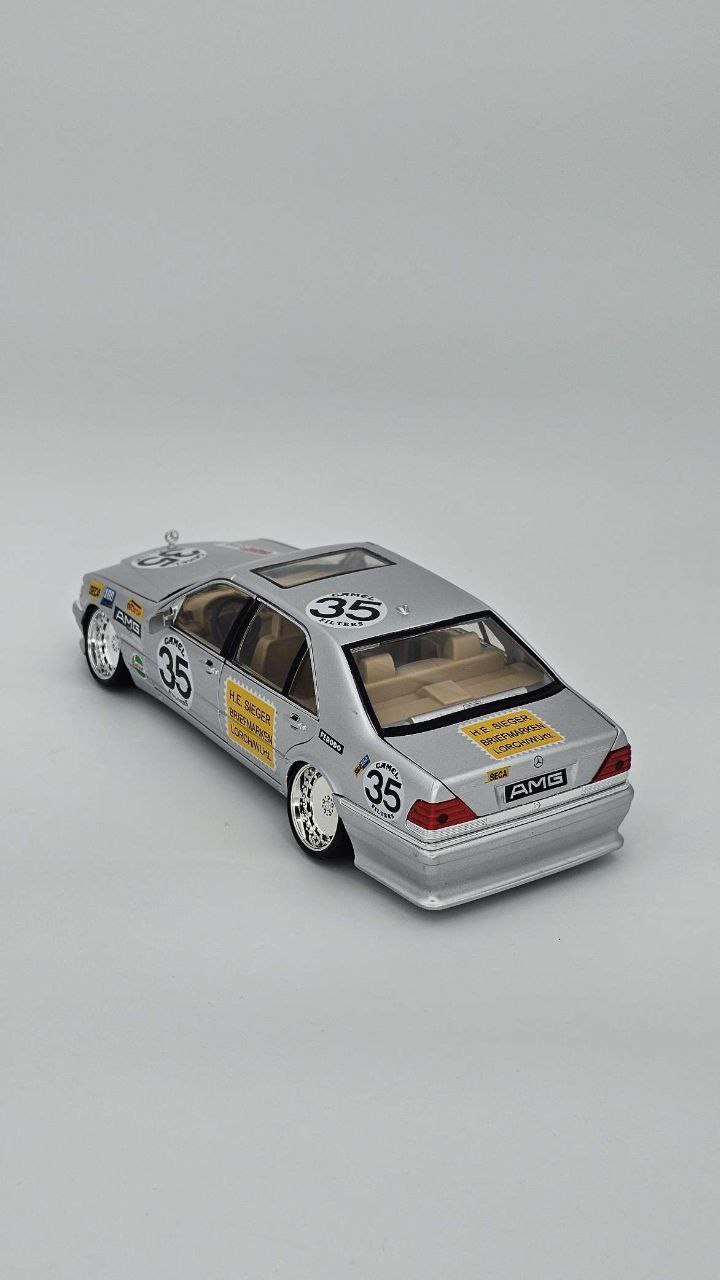 ماکت ماشین فلزی بنز اتاق تانک اسپرت Benz w140 - Image 5